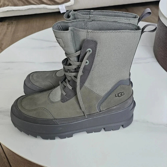 New ugg Lug Moss Green Women’s Combat Boots. ,Size 9 Heel Height 2 1⁄2 in - Picture 2 of 7